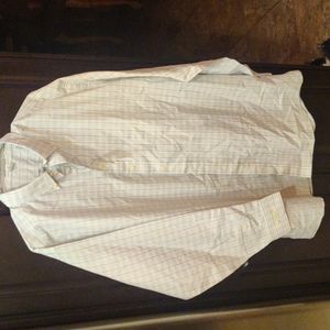 The New Ivy Brand, XL Slim Fit, white with blue and burgundy stripes,